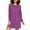 N389, variant on joogoo Pink Stripes Women's Long Sleeve Nightgown Sleepwear L
