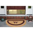 thumbnail image 4 of Nedia Home 02055W Single Picture - Brown Frame 22 x 36 In. Half Round Heavy Duty Coir Doormat - Monogrammed W, 4 of 4