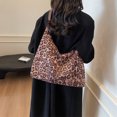 thumbnail image 2 of Bolso Hombro Vintage Leopardo Femenino Gamuza para Mujer, 2 of 9