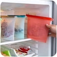 thumbnail image 3 of Reusable Silicone Food Bags For Preservation, Airtight Seal,4 Pack, 3 of 4