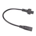 thumbnail image 4 of Adaptador IEC320 C8 macho a C5 hembra conductor de cobre puro Cable de alimentación corto 100-250 V 03 m/118 pulgadas 25 A/250 V para escáneres para altavoces, 4 of 8