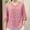 Pink, variant on Women's Fashionable Retro Embroidered Round Neck Five Quarter Sleeved Short Sleeved Top T-Shirts Cute Tunic Tops Basic Tees Blouses Business Work Tee Top,Pink,XL