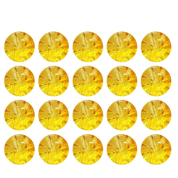 TABLZONE 50Pcs Yellow Clothes Buttons Convenient Use for Jackets Windbreakers and Downjackets