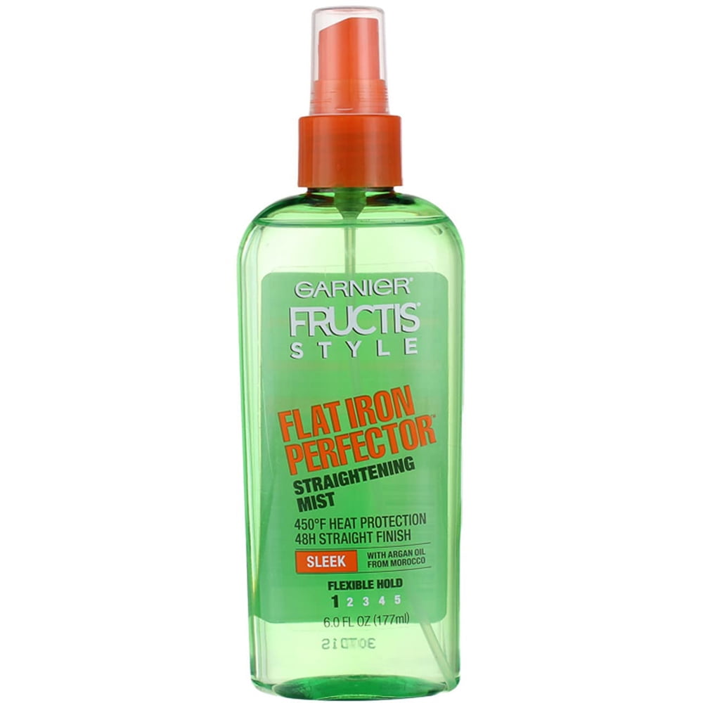 Garnier Fructis Flat Iron Perfector Straightening Mist Hair Sprays Argan Oil All Hair Types 6 fl oz