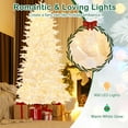 thumbnail image 6 of Costway 7 FT Artificial Xmas Tree with 1880 PE PVC Branch Tips 900 Warm White LED Lights, 6 of 10