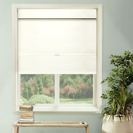 Thermal Snow - Chicology Cordless Magnetic Roman Shades, Room Darkening Fabric Window Blind (Room Darkening)