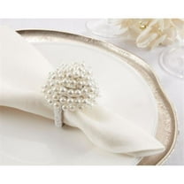 Saro Lifestyle Pearl Dome Napkin Ring (Set of 4)