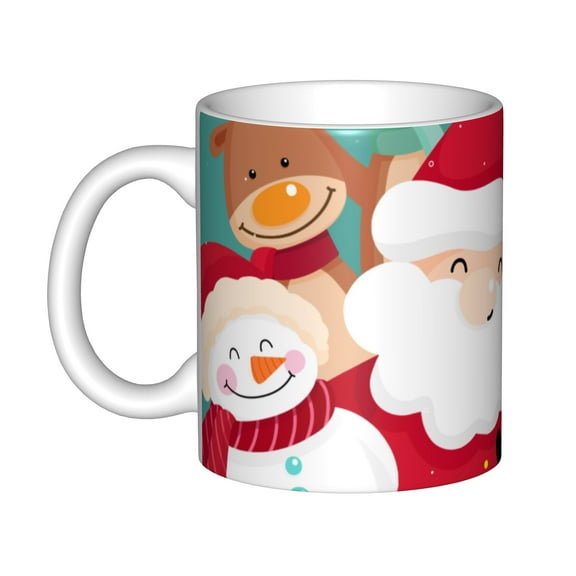 Christmas Mug-Christmas Ceramics Full Size(except handle part) Mug,Decorations for Christmas Holiday Decor,Christmas Gift