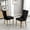 Black, Gold Metal Legs, variant on Jiayuan Song Red Velvet Dining Chairs Set of 2, Tufted Nailheads, Silver Metal Legs