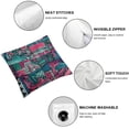 thumbnail image 4 of SHANXI Throw Pillow Covers Pink and Tribal Art Backdrop 12x12in, 4 of 5