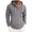 Dark Gray, variant on Maean Mens Cotton Linen Shirts with Hoodie Long Sleeve Button Neck Shirt Fashion Casual Vacation Tops