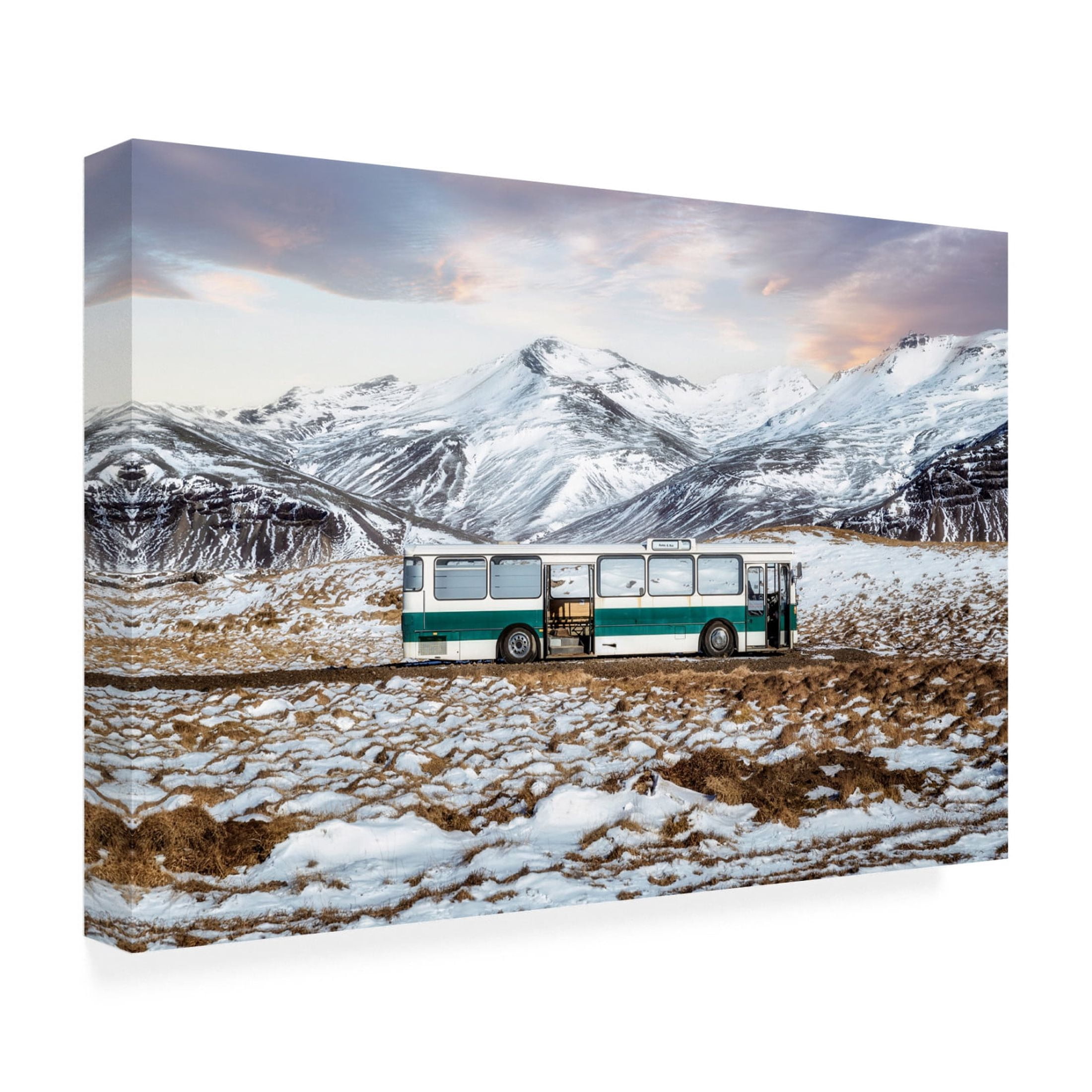 Canvas Wall Art - Paco Herrero 'Last Stop' Wall Art for Living Room, Bedroom, or Office Décor by Trademark Fine Art - 19 x 12 Inches