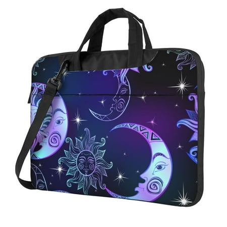 Sun Moon And Stars (8) Laptop Bag for Women Men 15.6  Slim Multi-function Laptop Case with Shoulder Straps for School Business Travel