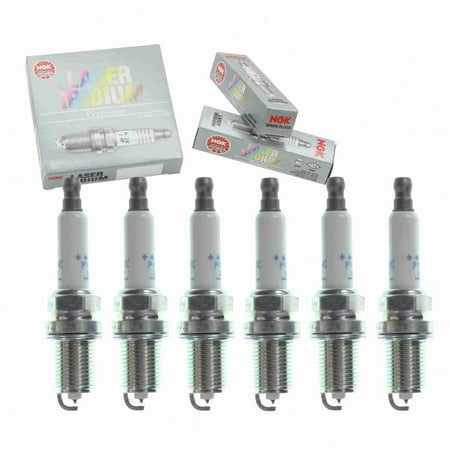 6 pc NGK Laser Iridium Spark Plugs compatible with Nissan Frontier 4.0L V6 2007-2019