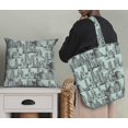 thumbnail image 5 of Soimoi Green Moss Georgette Fabric Buildings Architectural Decor Fabric Printed Yard 44 Inch Wide, 5 of 5