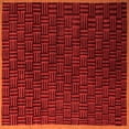thumbnail image 1 of Ahgly Company Indoor Square Abstract Orange Modern Area Rugs, 3' Square, 1 of 4