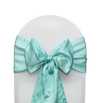 Your Chair Covers - 10 Pack Satin Sashes Tiffany