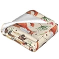 thumbnail image 2 of Salouo Autumn Forest Animals Print Bed Blankets,Flannel Blanket Comfortable Air Conditioning Blanket Lightweight Blanket for Sofa Bed Travel & Couch -40"x30", 2 of 8