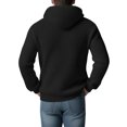 thumbnail image 2 of Men's Hooded Ribbed Knit Sweater Pullover Long Sleeve Casual Hoodie Sweater Top, 2 of 5