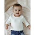 thumbnail image 4 of BemeyourBBs 3Pack Infant Baby Girl Boy Long Sleeve Shirts Tops Crew Neck Long Sleeve Ribbed T-Shirts Spring Fall Winter Clothes, 4 of 9