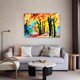 thumbnail image 5 of Póster de lienzo con pintura al óleo de bosque, decoración de dormitorio, paisaje deportivo, decoración de oficina, regalo, estilo marco, 20 x 30 cm, 5 of 8