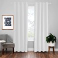 thumbnail image 2 of JIAN YA NA Outdoor Curtains for Patio Waterproof Grommet Curtain Panels,Set of 2,White,52 x 94 inch, 2 of 11