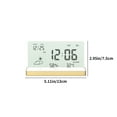 thumbnail image 3 of COFEST Multi-Function Digital LCD Weather Clock with Large Screen, Indoor Thermometer, Humidity Meter, Alarm Clock, Weekly Calendar & Weather Forecasts Gold, 3 of 8