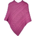 thumbnail image 5 of Aran Knitted Poncho Women's SuperSoft Merino Wool Irish Cape Made in Ireland, One Size, 5 of 7