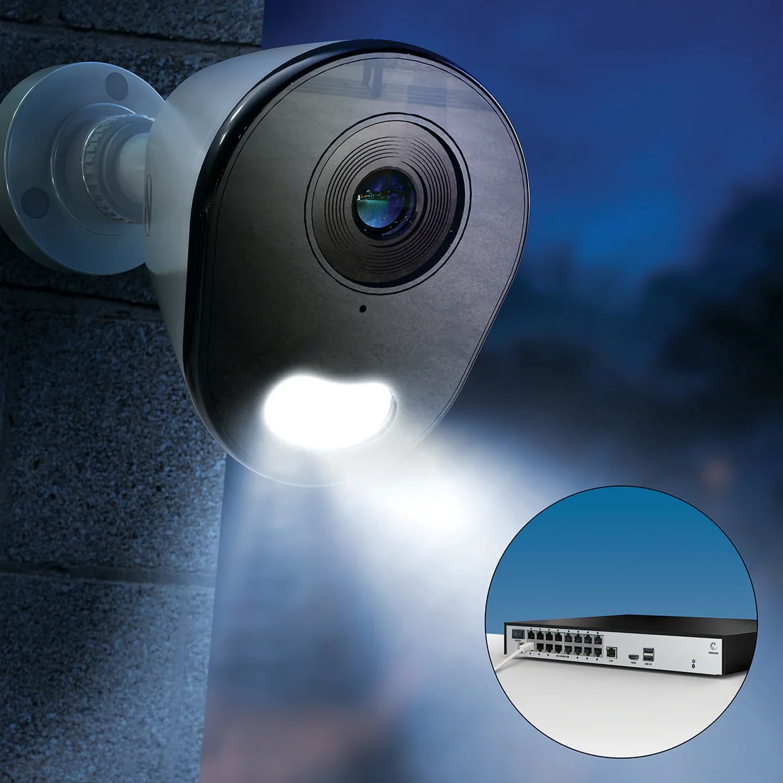Night Owl Ethernet 24 Channel 4TB NVR Security System and 10 Wired IP 4K Resolution Cameras