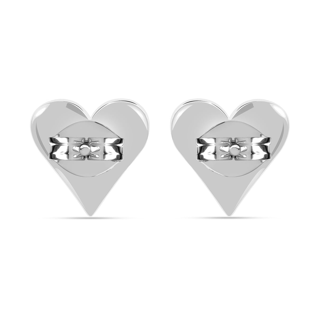 Cate & Chloe Cecilia 18k White Gold Plated Silver Stud Earrings with Swarovski Crystals for Women