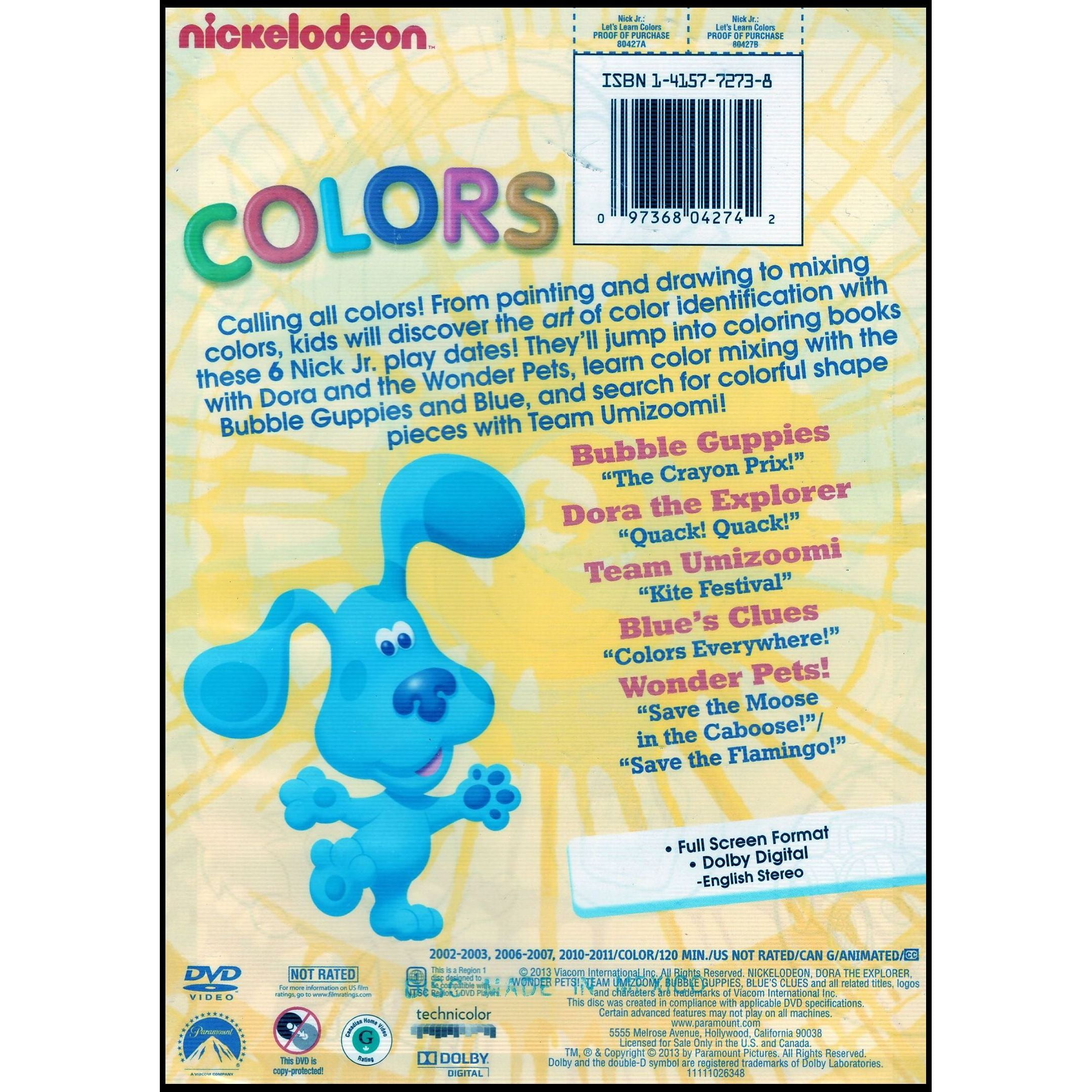 Let's Learn: Colors (DVD), Nickelodeon, Kids & Family - Walmart.com