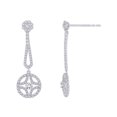 thumbnail image 4 of 10K White Gold 1 ct. Diamond Dangle Earrings, 4 of 5
