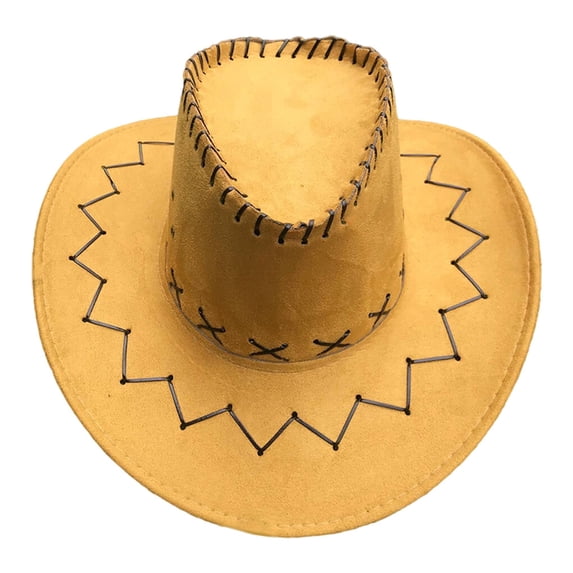TureClos Cowboy Caps Good Breathability Men Shapeable Sombrero Role Play Kit Cosplay Supplies Costume Jazz Hat