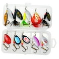 thumbnail image 1 of Señuelos de pesca Zulema Spinnerbait Spinnerbaits de metal duro Cebos para Salmon Bas Estilo C, 1 of 8