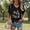 Black, variant on Womens T Shirts Loose Fit Short Sleeve Loose Fit Giraffe Print Tee Crewneck Top Tshirts