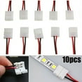 thumbnail image 2 of 10X Led Strip Light Connector Smd 5050 5630 Single 2 Wire 10Mm Pcb Board Adapter, 2 of 7