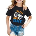 thumbnail image 1 of JTieacloth T-Shirt Décontracté à Manches Courtes et Col Rond pour Enfants, Tailles 3-4 Ans, 1 of 3