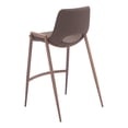 thumbnail image 5 of Desi Counter Stool Brown & Walnut Counter Stool, Modern Style, Plush and durable faux leather fabric, Steel, Indoor Bar, 5 of 11