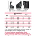thumbnail image 3 of LELINTA Women's Corset Intimates Gothic Jacquard Shoulder Straps TaLELINTA Overbust Body Shaper, 3 of 6