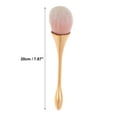 thumbnail image 2 of Unique Bargains 1 Pc Lightweight Powder Brush for Business Travel Rose Gold Tone Artificial Fiber Wool Plastic, 2 of 5