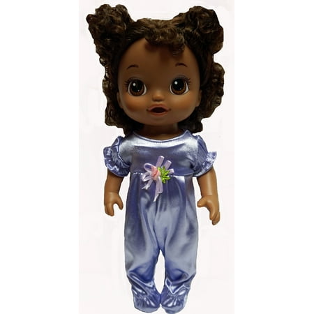 Lavender Finish - Satin Finish Lavender Jumpsuit Fits Little Baby Dolls