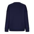 thumbnail image 7 of sususu Two Piece Sets for Women Fall,Sweat Set Women's Casual Tracksuit Set Long Sleeve Crewneck Top And Wide Leg Pants With Pockets Comfortable Two Piece Outfit For Daily Wear - Navy, 7 of 7