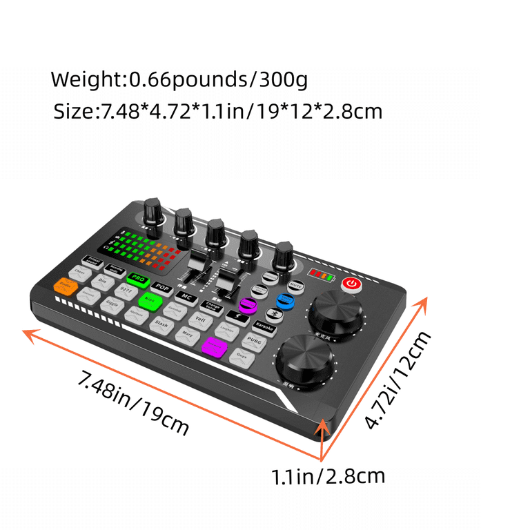 Vinci Audio Mixer Kit, Sound Card with DJ Mixer Effects, Voice