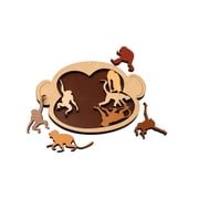 Project Genius Inc. Monkey Madness Puzzle - Laser-Cut Wooden Logic Game