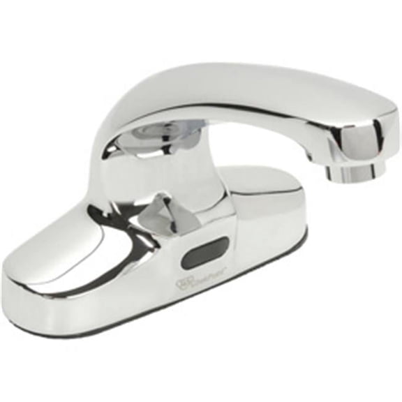 T & S Brass B344746 Deck Mount Electronic Sensor Faucet, Polished Chrome