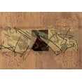 thumbnail image 1 of Ahgly Company Indoor Rectangle Abstract Brown Modern Area Rugs, 6' x 9', 1 of 4