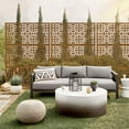 thumbnail image 5 of 76 in x47 in Decorative Privacy Screen Outdoor Divider with Stand, 5 of 5