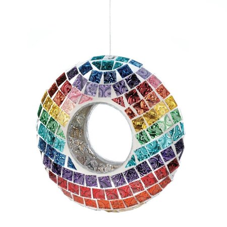 Round Glass Bird Feeder Large Round Glass Mosaic Bird Feeder