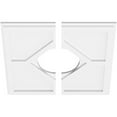 thumbnail image 2 of 20"OD x 7"ID x 7"C x 1"P Embry Architectural Grade PVC Contemporary Ceiling Medallion, Two Piece, 2 of 11