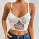 thumbnail image 4 of Blusa superior de lencería delgada de encaje con tirantes de color sólido sin mangas a la moda para mujer Fridja nalpqowj37739, 4 of 9